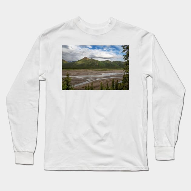 Shallow Riverbed Long Sleeve T-Shirt by andykazie